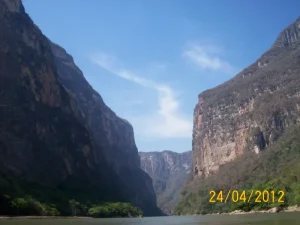 Vista del Cañón del Sumidero en Chiapas