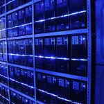 Centro de datos con servidores