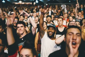 Publico en concierto como imagen contextual para espectaculos