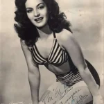 Retrato histórico en blanco y negro de la actriz mexicana Elsa Aguirre