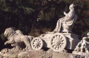 Fuente de Cibeles en Madrid para ilustrar festejos virales de aficionados