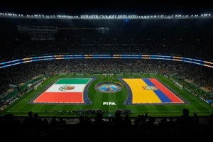 Vista general del partido México contra Ecuador en el Mundial 2026