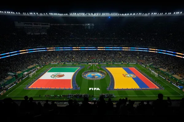 Vista general del partido México contra Ecuador en el Mundial 2026