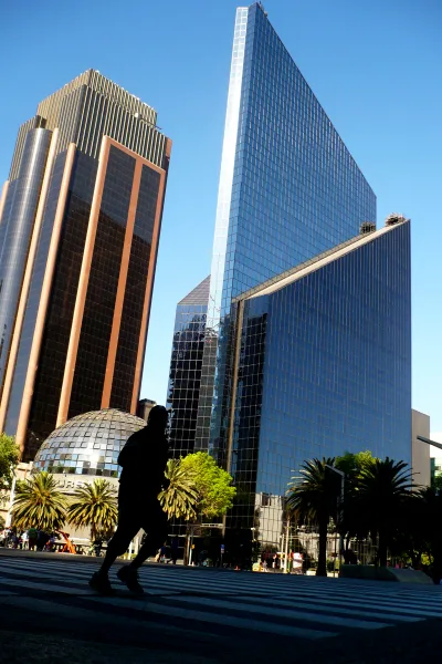 Paseo de la Reforma en Ciudad de Mexico como referencia a movilidad y marchas