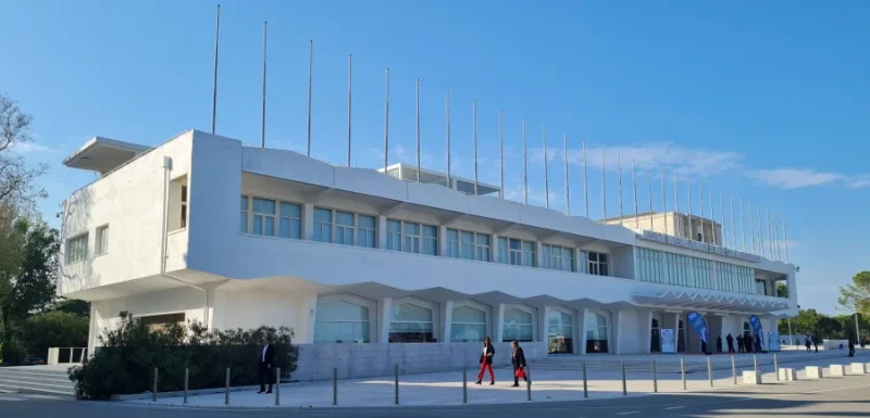 Palazzo del Cinema en el Lido de Venecia, sede del Festival Internacional de Cine de Venecia
