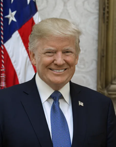 Retrato oficial de Donald Trump