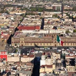 Vista del Zocalo de la Ciudad de Mexico