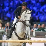 El jinete Armando Trapote durante una competencia ecuestre