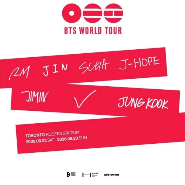 Anuncio de BTS en Toronto