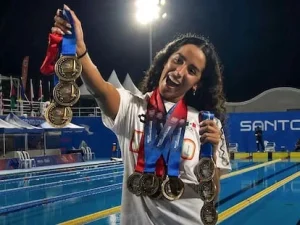 Celia Pulido durante los Juegos Centroamericanos y del Caribe 2026