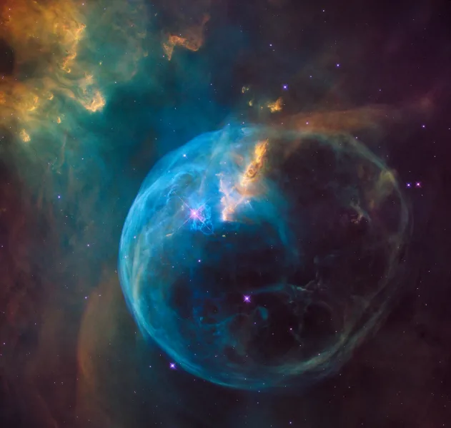 Cielo nocturno con estrellas