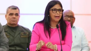 Delcy Rodríguez, presidenta encargada de Venezuela