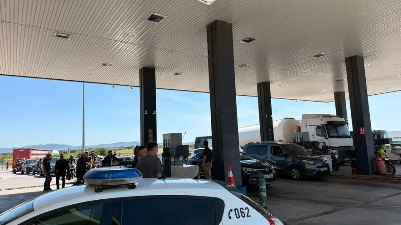 Una estación de servicio en Cáceres