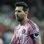 Lionel Messi en un partido del Inter Miami