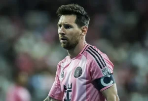 Lionel Messi en un partido del Inter Miami