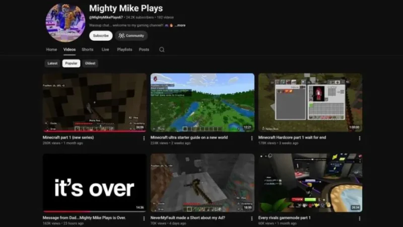 Imagen del caso de gasto en anuncios para un canal infantil de YouTube