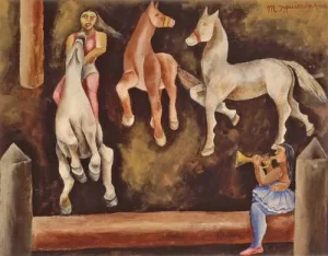 Obra de María Izquierdo incluida en la muestra de la Colección Gelman en España