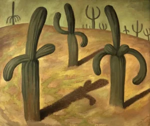 Paisaje con cactus de Diego Rivera, parte de la colección Gelman
