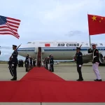 Donald Trump y Xi Jinping durante la visita de Estado en Washington