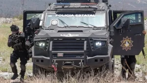 Elementos de Fuerza Civil desplegados durante un operativo en Nuevo León