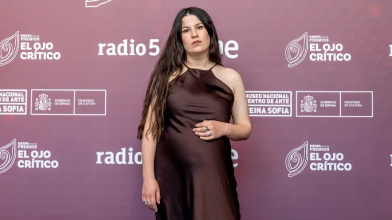 La dibujante Irene Márquez durante una gala en Madrid