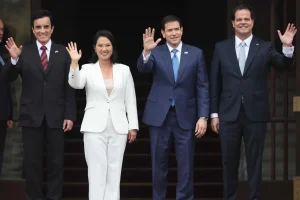 Keiko Fujimori y Marco Rubio en Lima
