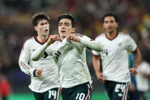 Jugadores de la selección mexicana de futbol durante su concentración