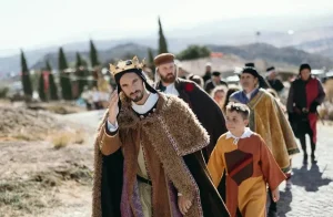 La aldea amurallada de Sortelha durante su recreación medieval