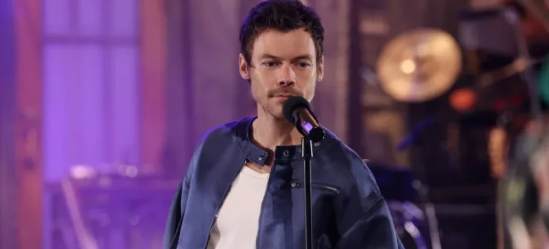 Harry Styles durante una aparición televisiva en 2026