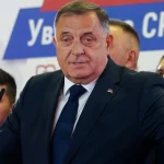 Milorad Dodik durante el anuncio de resultados electorales en Bosnia