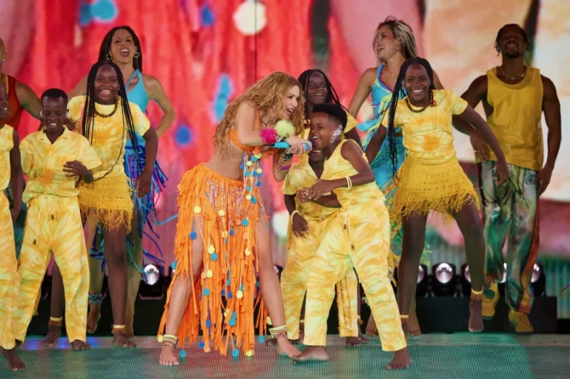 Shakira durante su residencia de conciertos en Madrid